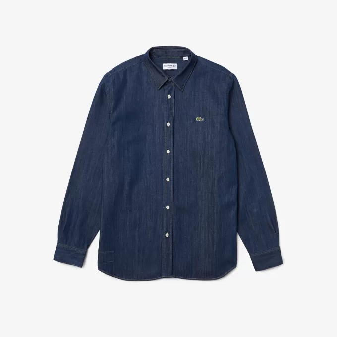 Men’s Lacoste Regular Fit Organic Cotton Denim Shirt
