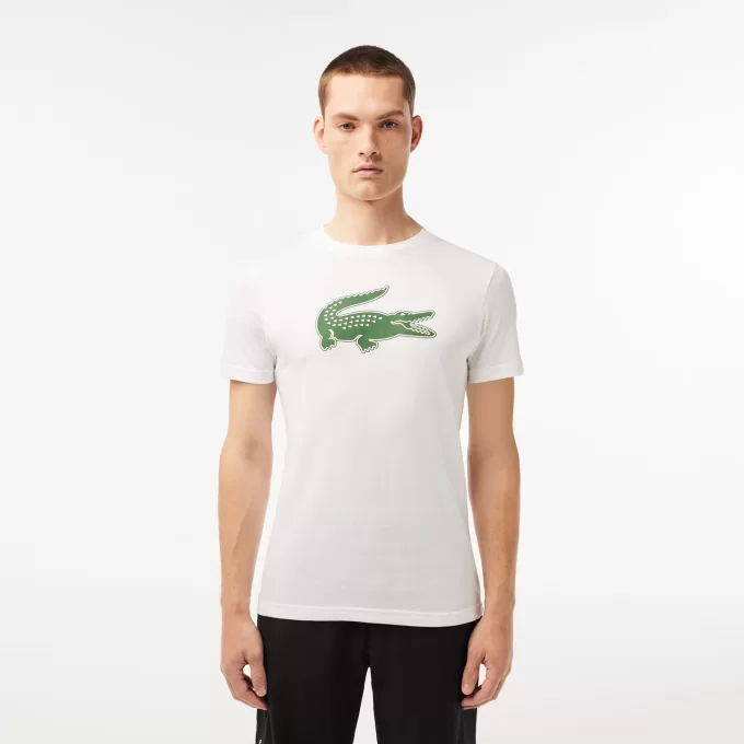 Men’s Lacoste SPORT 3D Print Crocodile Breathable Jersey T-shirt