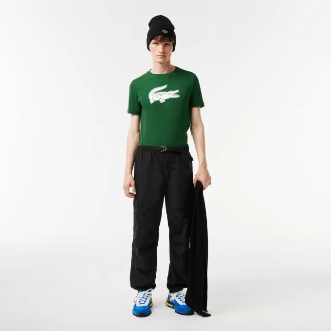 Men’s Lacoste SPORT 3D Print Crocodile Breathable Jersey T-shirt