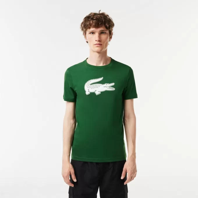 Men’s Lacoste SPORT 3D Print Crocodile Breathable Jersey T-shirt