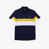 Men’s Lacoste SPORT Colourblock Breathable Resistant Regular Fit Polo Shirt