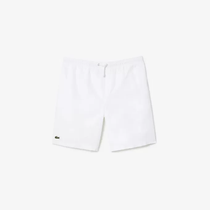 Men’s Lacoste SPORT tennis shorts in solid diamond weave taffeta Men’s Lacoste SPORT tennis shorts in solid diamond weave taffeta