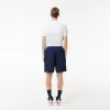 Men’s Lacoste SPORT tennis shorts in solid diamond weave taffeta