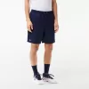 Men’s Lacoste SPORT tennis shorts in solid diamond weave taffeta