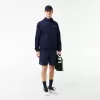 Men’s Lacoste SPORT tennis shorts in solid diamond weave taffeta