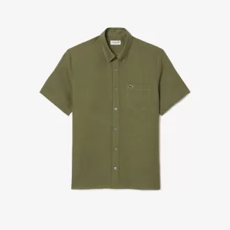 Men’s Lacoste Short Sleeve Linen Shirt