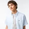 Men’s Lacoste Short Sleeve Linen Shirt Men’s Lacoste Short Sleeve Linen Shirt
