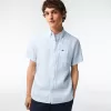 Men’s Lacoste Short Sleeve Linen Shirt Men’s Lacoste Short Sleeve Linen Shirt