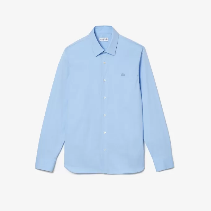 Men’s Lacoste Slim Fit French Collar Cotton Poplin Shirt