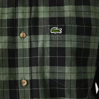 Men’s Regular Fit Cotton Twill Checkered Shirt