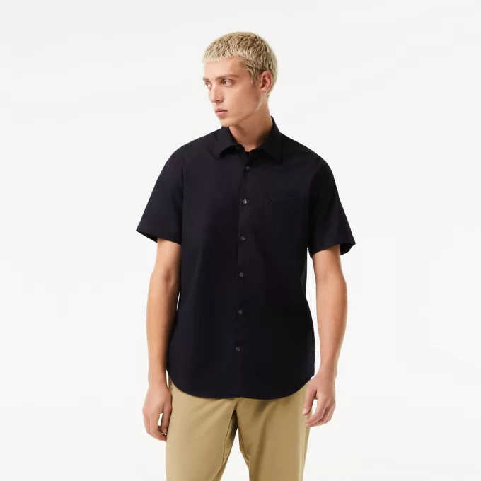 Men’s Regular Fit Solid Cotton Shirt