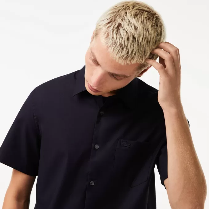 Men’s Regular Fit Solid Cotton Shirt