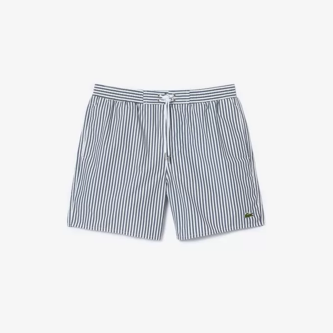 Men’s Striped Swimming Trunks