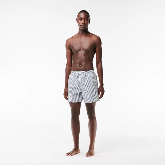 Men’s Striped Swimming Trunks