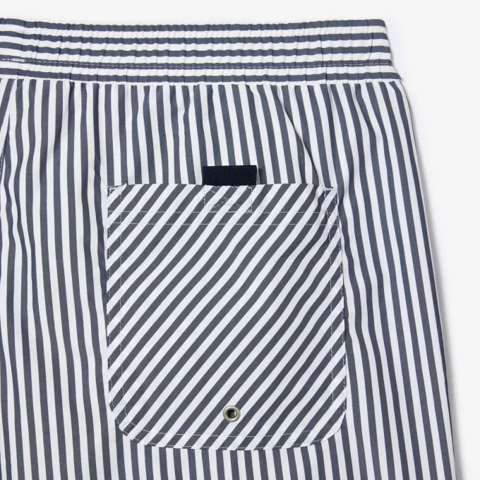 Men’s Striped Swimming Trunks