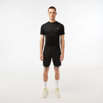 Mens Two-Tone Lacoste Sport Shorts with Built-in Undershorts