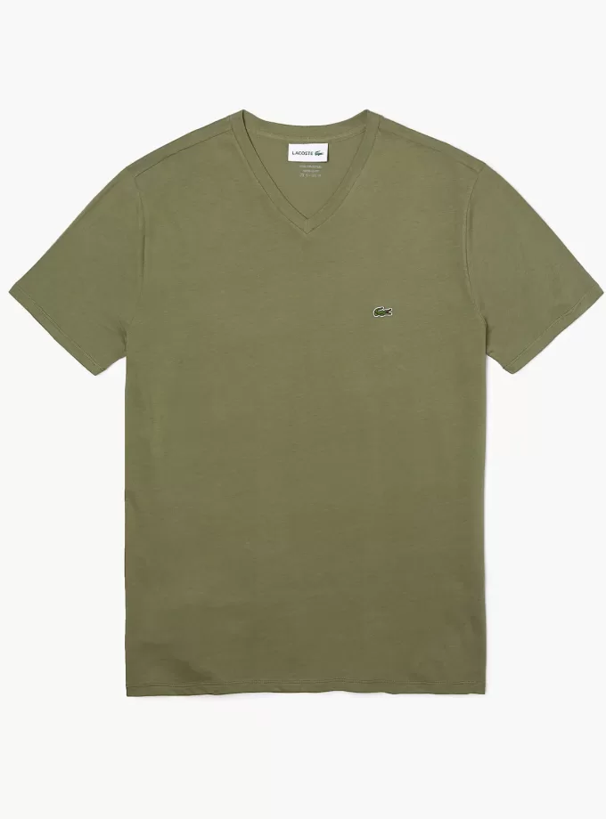 Men’s V-neck Pima Cotton Jersey T-shirt