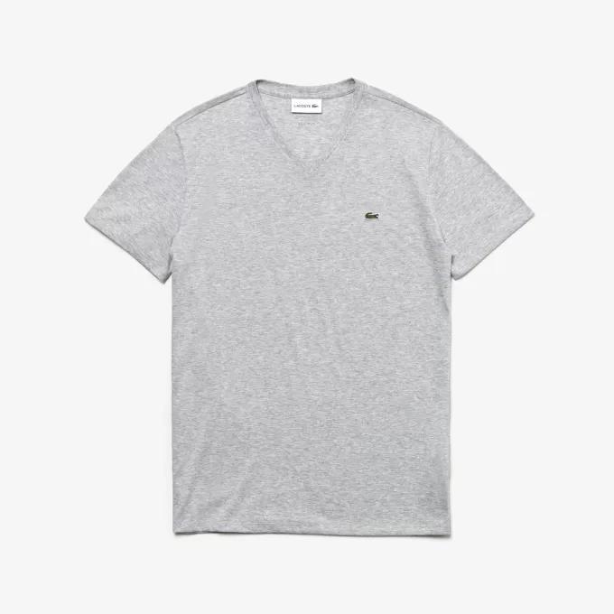 Men’s V-neck Pima Cotton Jersey T-shirt