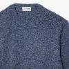 Mercerized Carded Wool Crew Neck Sweater