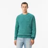 Mercerized Carded Wool Crew Neck Sweater