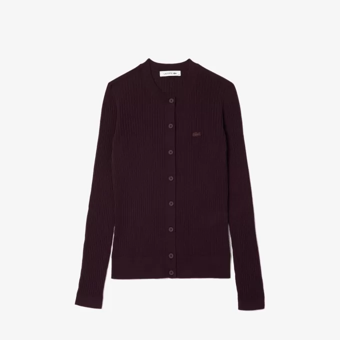 Merino Wool 3D Knit Cardigan