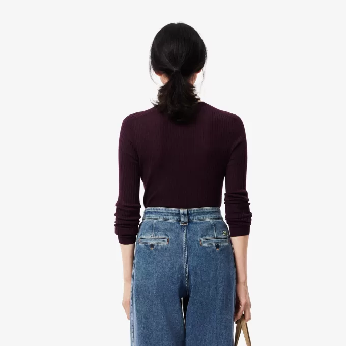 Merino Wool 3D Knit Cardigan