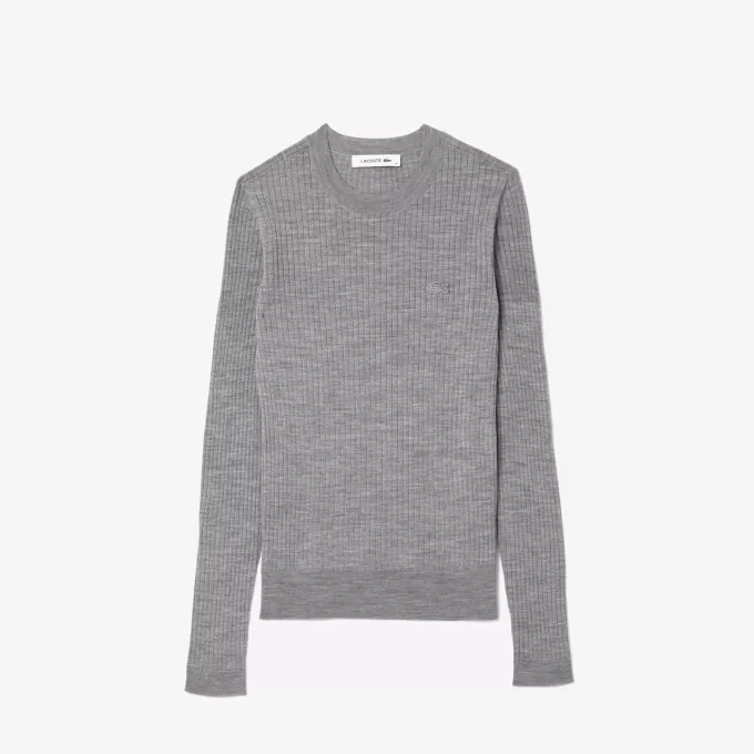 Merino Wool 3D Rib Sweater