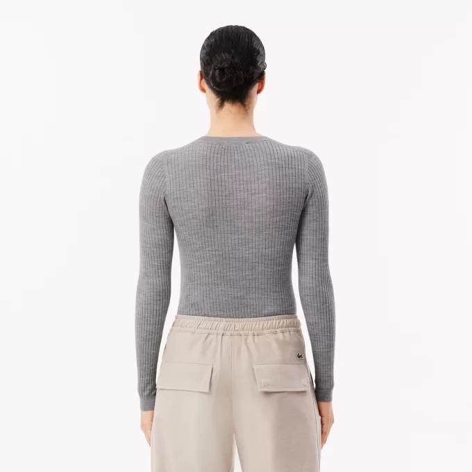 Merino Wool 3D Rib Sweater