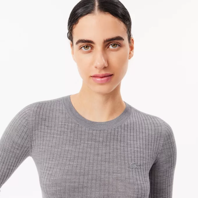 Merino Wool 3D Rib Sweater