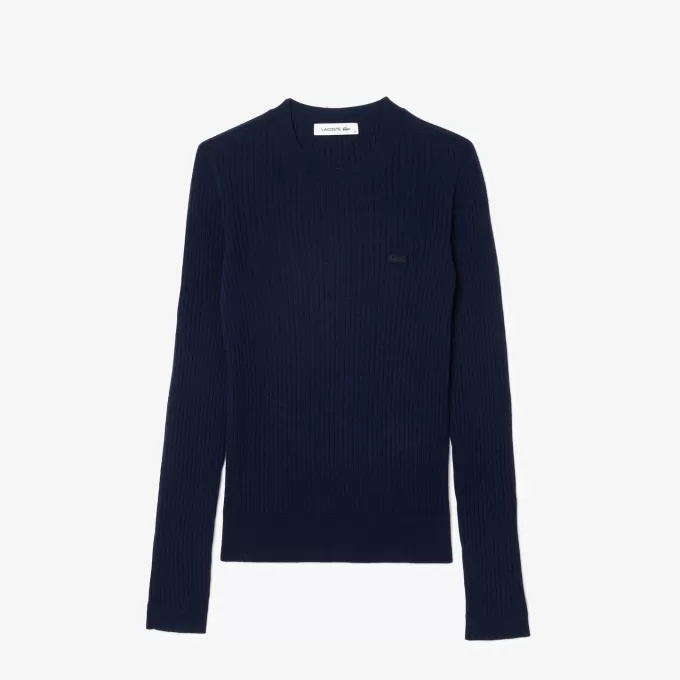 Merino Wool 3D Rib Sweater