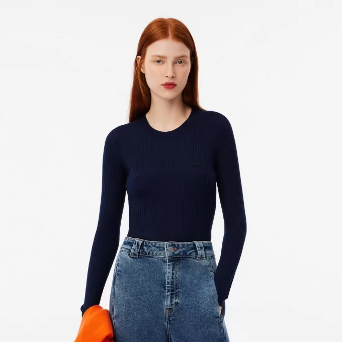 Merino Wool 3D Rib Sweater