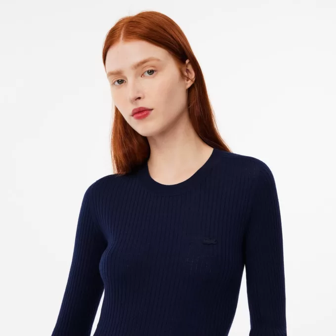 Merino Wool 3D Rib Sweater