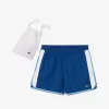 Mid Length Colour-Block Striped Swim Trunks