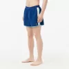 Mid Length Colour-Block Striped Swim Trunks