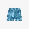 Monogram Print Swim Trunks