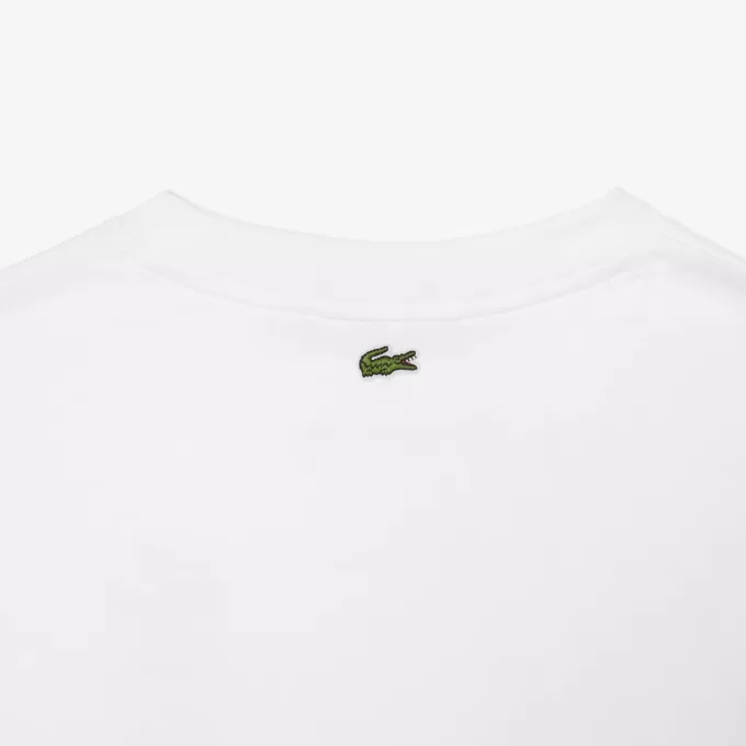 Oversize Iconic Croc Print Cotton T-shirt