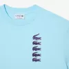 Oversize Iconic Croc Print Cotton T-shirt