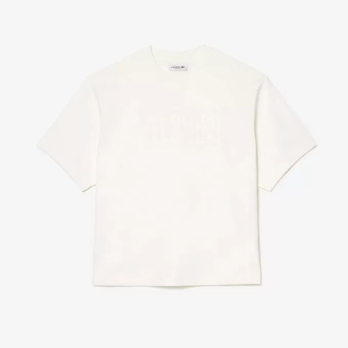 Oversized Cotton Tennis Embroidery T-shirt