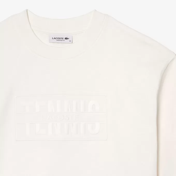 Oversized Cotton Tennis Embroidery T-shirt