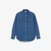 Oversized Denim Breast Pocket Shirt