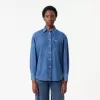 Oversized Denim Breast Pocket Shirt