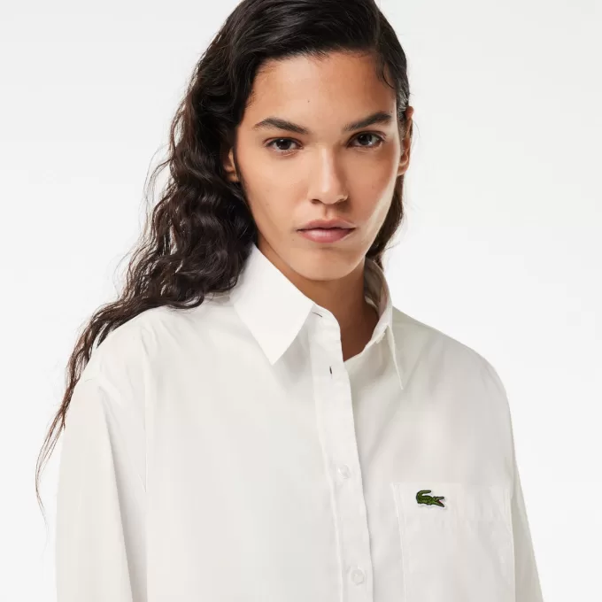 Oversized Fit Cotton Poplin Shirt