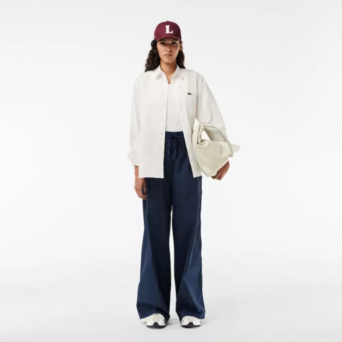 Oversized Fit Cotton Poplin Shirt