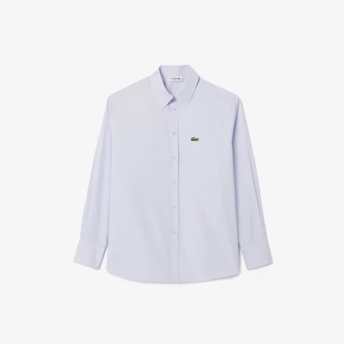 Oversized Fit Cotton Poplin Shirt