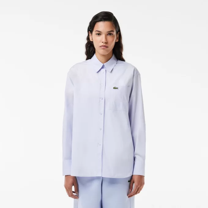 Oversized Fit Cotton Poplin Shirt