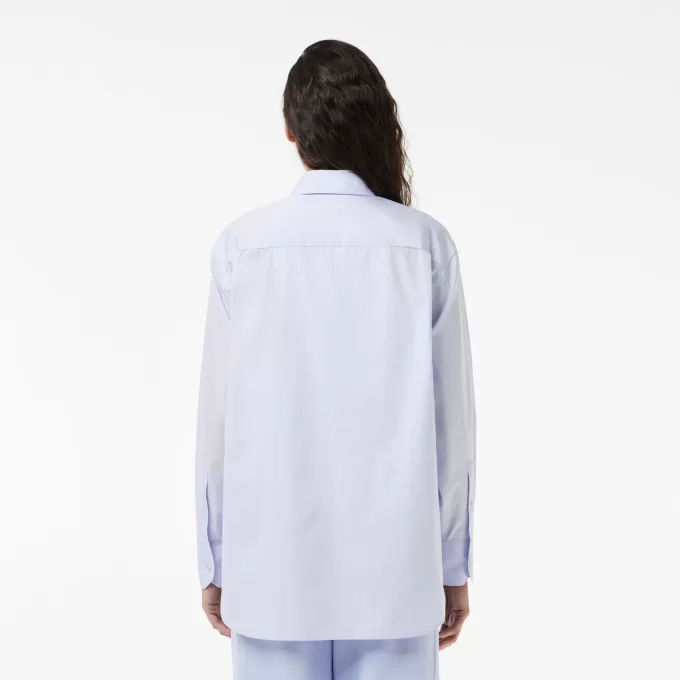 Oversized Fit Cotton Poplin Shirt