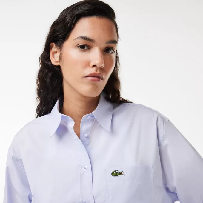 Oversized Fit Cotton Poplin Shirt
