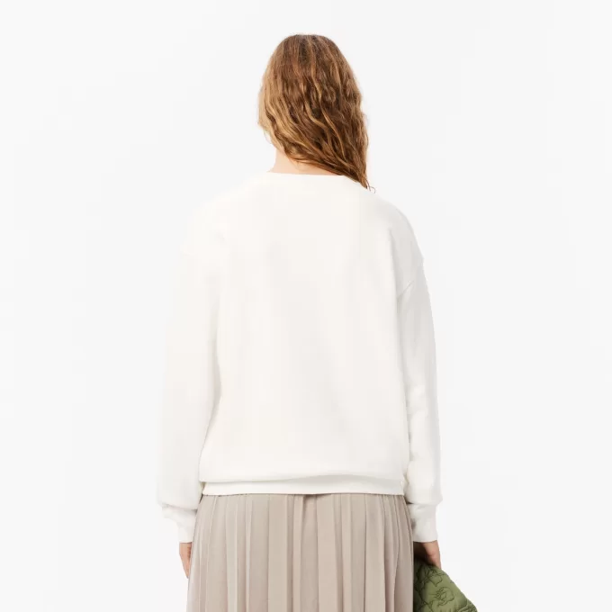 Oversized Printed Fleece Sweatshirt