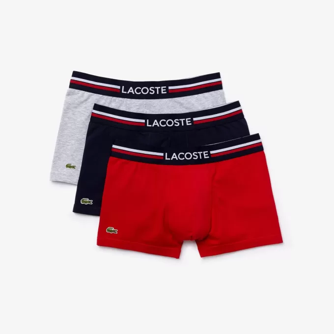 Pack Of 3 Iconic Trunks With Three-Tone Waistband