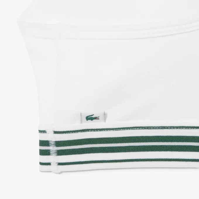 Padded Stretch Jersey Logo Bralette